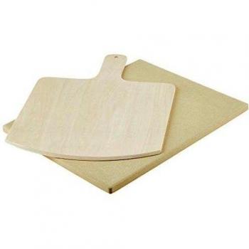 Levivo - Piedra con pala de madera para pizza de cordierita