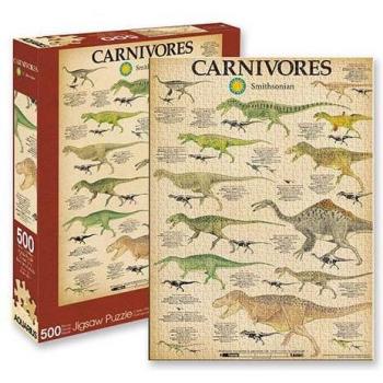 Puzzle de 500 piezas Smithsonian Dinosaurios Carnívoros