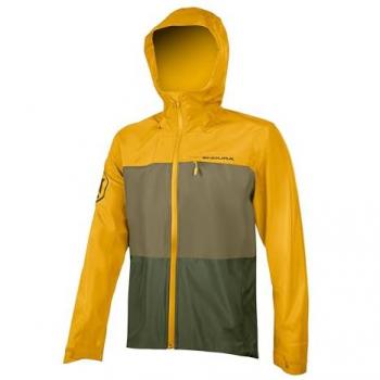 Chaqueta cortavientos Endura Singletrack II para ciclismo hombre, color amarillo, talla L