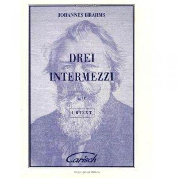 Johannes Brahms: Drei Intermezzi, Op.117, for Piano