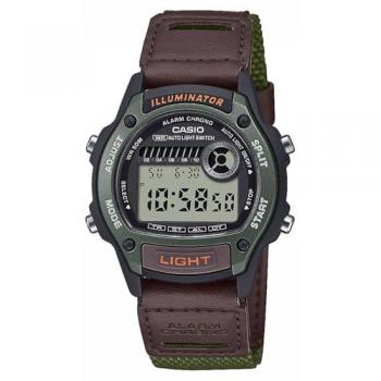 Reloj digital Casio W-220HF-3AVEF unisex con cronómetro y alarma