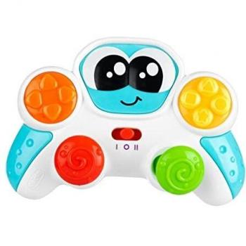 Chicco Mi Primer Mando - Mando de Juguete Gamer, con Actividades y Sonidos, Bilingüe Español e Inglés, Óptimo para Bebés 6 Meses