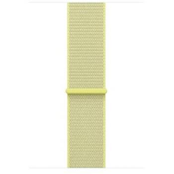 Correa Deportiva Apple Sport Loop 46 mm Amarillo Neón, Tamaño Único, Nylon y Poliéster Reciclado