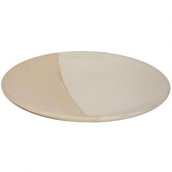 Centro de Mesa Romimex Blanco Beige 31 x 4 x 31 cm Redondo