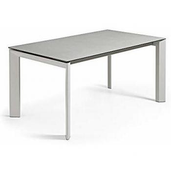 Kavehome mesa extensible axis 160220x90 gris sobre hydra
