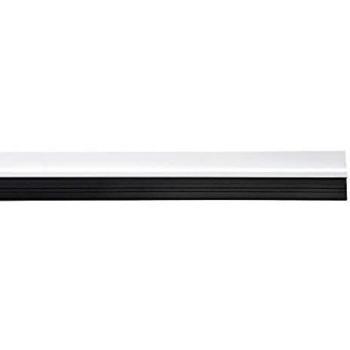 Wolfpack Linea Profesional 5190330 Burlete Puerta PVC Blanco con Goma 1 Metro, 0, Multicolor, 1 m
