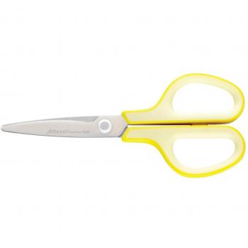 Rexel X3 - Tijeras de acero inoxidable, color amarillo