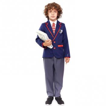 Disfraz de Colegial Moderno Azul para niño