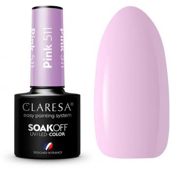 CLARESA SoakOFF UV/LED Gel Pink 511 5ml