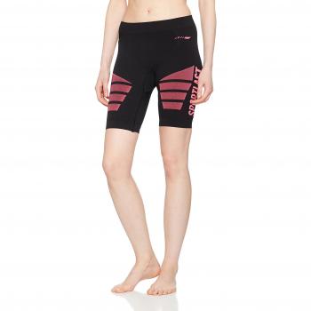 Sportlast MC305N Malla compresiva corta, Mujer, Negro/Coral, S
