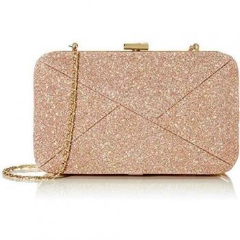 Eferri Maisie, Bolso Noche Mujeres, Oro, 20x12x5 cm