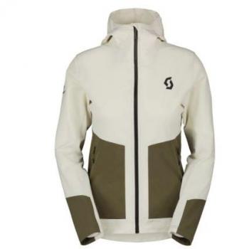 Chaqueta de montaña Scott Explorair Softshell SL para mujer (amarillo suave/verde abeto)