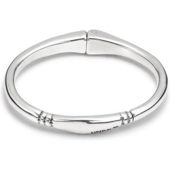 UNO de 50 Silver Plated Tubular Bracelet with Double Clasp - Size L