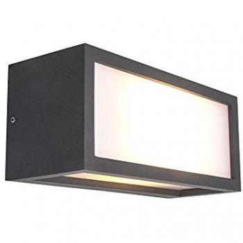 Aplique Exterior UTAH Gris Oscuro, 1 Luz E27, IP65, Aluminio, Garantía 2 Años