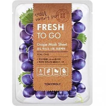 TONYMOLY Fresh To Go Grape Mask Sheet - Hydrating and Refreshing Facial Treatment
