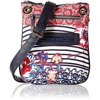 Desigual Bandolera Kimera - Bolso para mujer, color azul mazarine