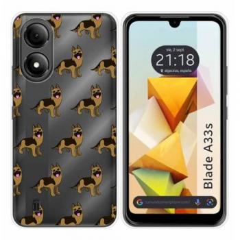Funda Silicona Zte Blade A33s Diseño Perros 09 Dibujos