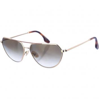 Victoria Beckham Rectangular Metal Frame Sunglasses - Yellow - One Size