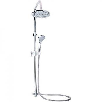 Columna de Ducha Duo con Soffione y Doccetta Cromada LX-4001