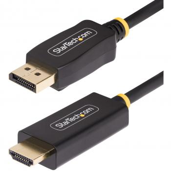 StarTech.com 9.8ft (3m) DisplayPort to HDMI Adapter Cable 4K 60Hz with HDR DP to HDMI 2.0b Active Video Converter DisplayPort Desktop to HDMI Monitor