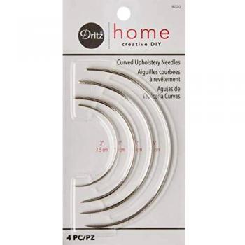 Dritz Home tapicería Curvado Agujas 4/Pkg, Multicolor, 2,54 x 7.23 X 14,6 cm