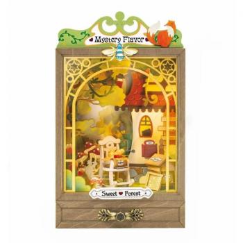 Robotime Bosque Dulce - Kit de Maquetas en 3D, Madera, Ecológico y Artesanal
