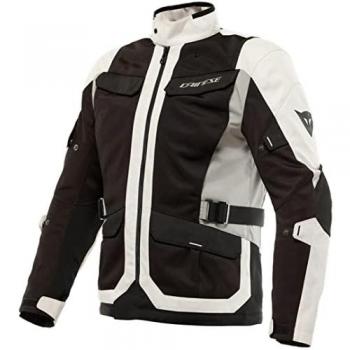 Chaqueta de moto de hombre Desert Tex Dainese, chaqueta textil para motocicleta, color Peyote/Negro/Gris Estelar, tamaño 52, tejido técnico ligero, protectores de hombros y codos