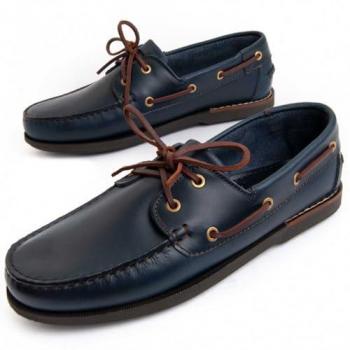 Náutico Casual de Piel Azul para Hombre Purapiel Puranautic4 Talla 40