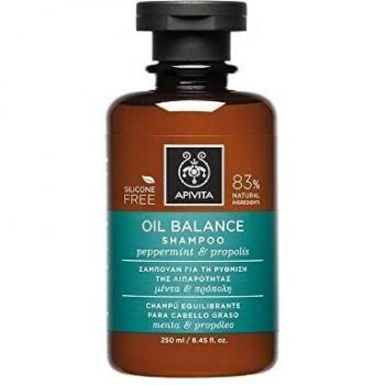 Apivita Oil Balance Light Texture Shampoo with Peppermint & Propolis (For Oily Hair)