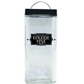 Lily Cook-Tarro KA1503 cuadrado cristal, color transparente, 10 x 10 x 21 cm, 1200 ml