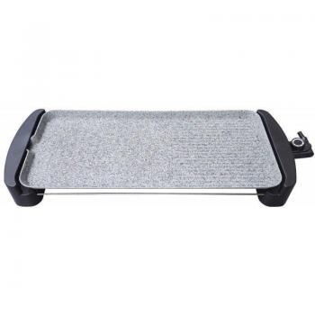 Plancha de Asar TH-PA2200 - Revestimiento de Piedra, Potencia Ajustable 1800-2200W, Termostato 80°C-250°C