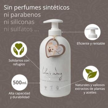 Champú Natural Vegano para Perros con Acondicionador - 500ML - Piel Sensible y Dermatitis - 99% Natural, Sin Alérgenos y Parabenos, Hidrata y Suaviza el Pel