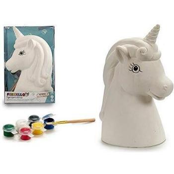 Pincello-Hucha para Pintar Unicornio Cerámica Blanco
