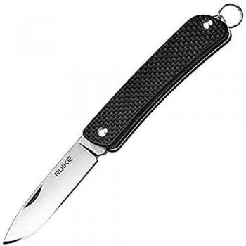 Ruike S11-B Compact Folding Knife, Black G10 Handle, Sandvik 12C27 Steel, 2 Functions