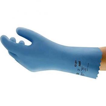 Guante Químico AlphaTec 62-201 Azul Talla 10 - Protección EN 388, EN 374, EN 407, Categoría III