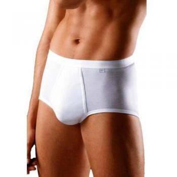 Mey Noblesse Men's Cotton Briefs, White, Size 10 (4XL)