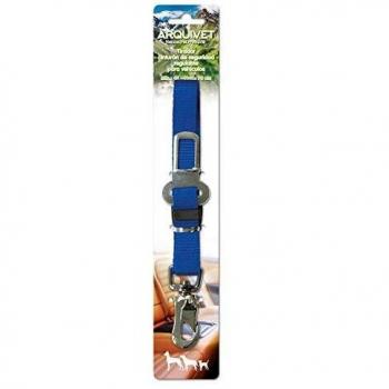 Arquivet Tirador Cinturon Seguridad Asiento Coche Regulable - para Perros - Azul - 45-70 cm