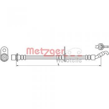 Metzger 4110621 Tubo flexible de frenos