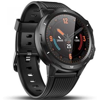 Vigorun Smartwatch Reloj Inteligente Hombre Mujer, Pantalla Táctil Completa Relojes Deportivos, Monitor Ritmo Cardíaco y Sueño, Podómetro, 5 ATM Impermeable Pulsera Actividad Inteligente Android Negro