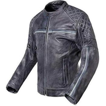 Chaqueta de Cuero Invictus Dedalo Gris XL