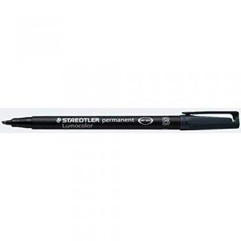 Marcador Permanente Staedtler Lumocolor 314B, 1-2.5 mm, Negro, Recargable y Resistente al Agua