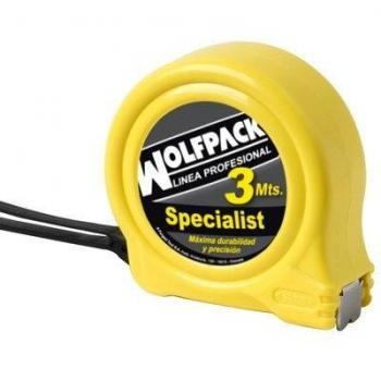 WOLFPACK LINEA PROFESIONAL 2300505 Flexometro Wolfpack Speciallist Sin Freno 3 Metros
