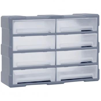 Organizador multicajones con 8 cajones grandes 52x16x37 cm