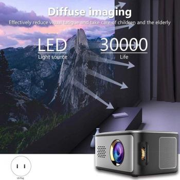 Proyector LCD SD40 LED 1080P para Home Theater, 500 lúmenes, relación de contraste 1000:1 y puerto USB HD
