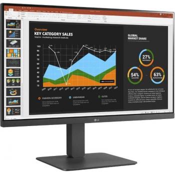 LG Monitor 27BR650B-C.AEU Pantalla para PC 68,6 cm (27) 1920 x 1080 Pixeles Full HD LED Gris con tecnología IPS, puertos HDMI, DisplayPort, USB-C HUB y