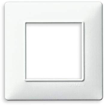 Placa Plana 2 Módulos Blanca Vimar 14642.01