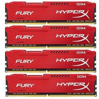 HyperX FURY Memory Red 32GB DDR4 2400MHz Kit 32GB DDR4 2400MHz módulo de - Memoria