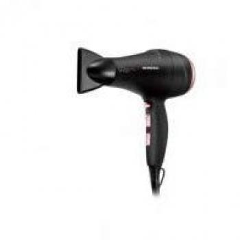 Mondial - Secador de Pelo SC22 Glam Pro Ionic, Potencia 2000W, AC motor Profesional, 2 Velocidades, 3 Temperaturas, Tecnología Tourmaline, Botón de Aire Frío, Negro