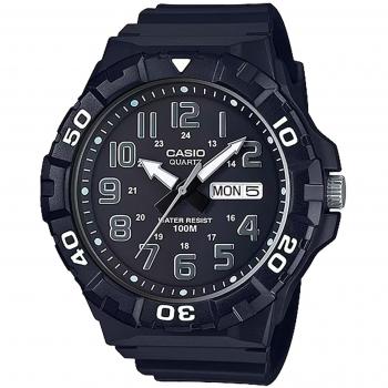 Reloj de pulsera CASIO Collection - MRW-210H-1AVDF con correa y dial en color negro para hombre