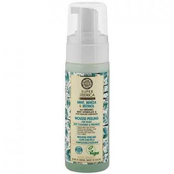 Natura Siberica Super Mint, bereza y retinol. Peeling de mousse para cuero cabelludo, 170 ml